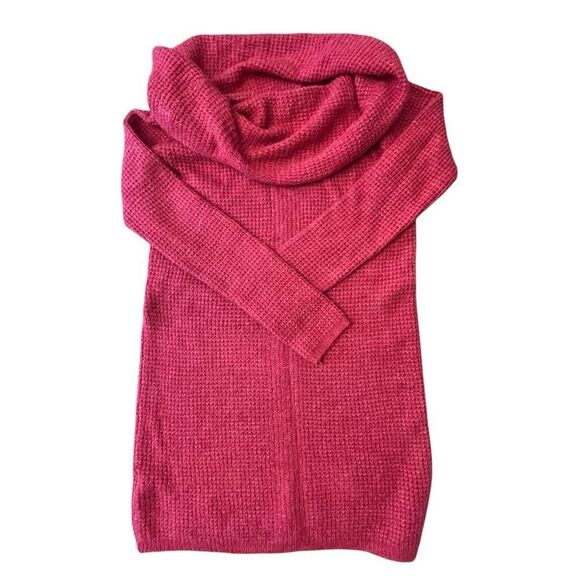 Womens’ Cowl Neck Fuschia Tunic XL - Picture 2 of 3